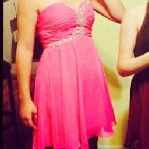 Short Pink Prom Dress